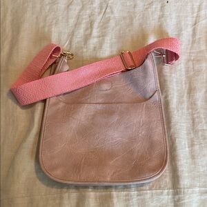 Elegant Pink Strap Crossbody Bag